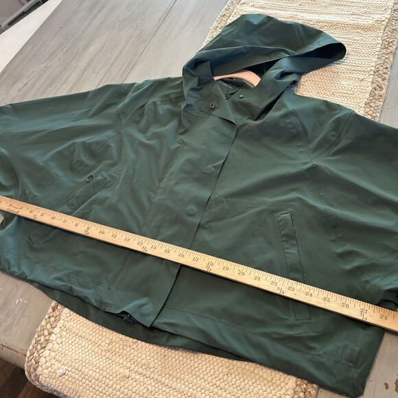 Fabletics Hunter Green Cropped Erica Full Zip Hooded Jacket Women’s Sz XXL - Picture 8 of 12